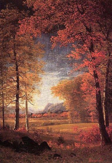 Albert Bierstadt Autumn in America, Oneida County China oil painting art